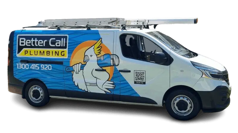 Better Call Plumbing service van used for residential and commercial plumbing services